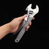 Large Opening Adjustable Spanner Monkey Wrench Adjustable Angle Slide Wrench 10 Inch Household Automotive Repair Tools