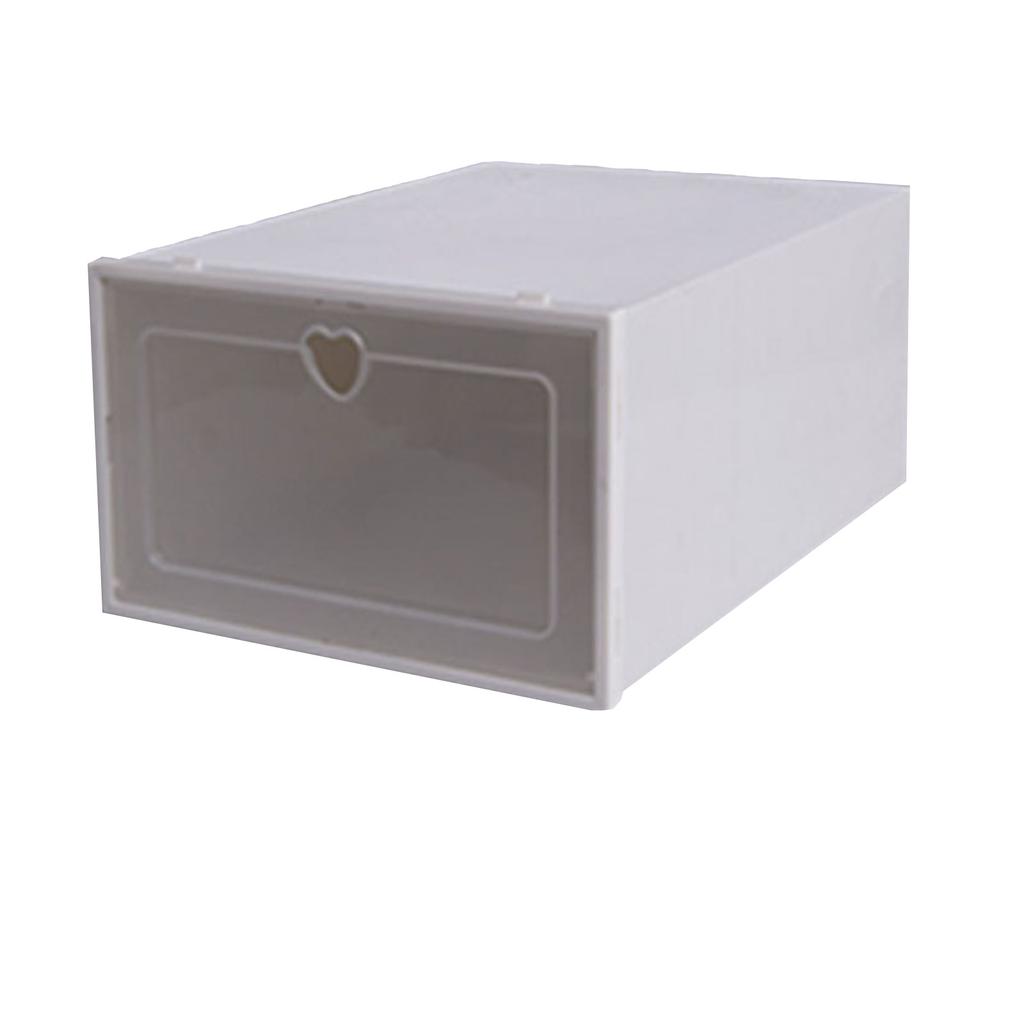 Пластиковая штабелируемая коробка для обуви, органайзер для хранения, прозрачный складной домашний текстиль, органайзер для хранения вещей