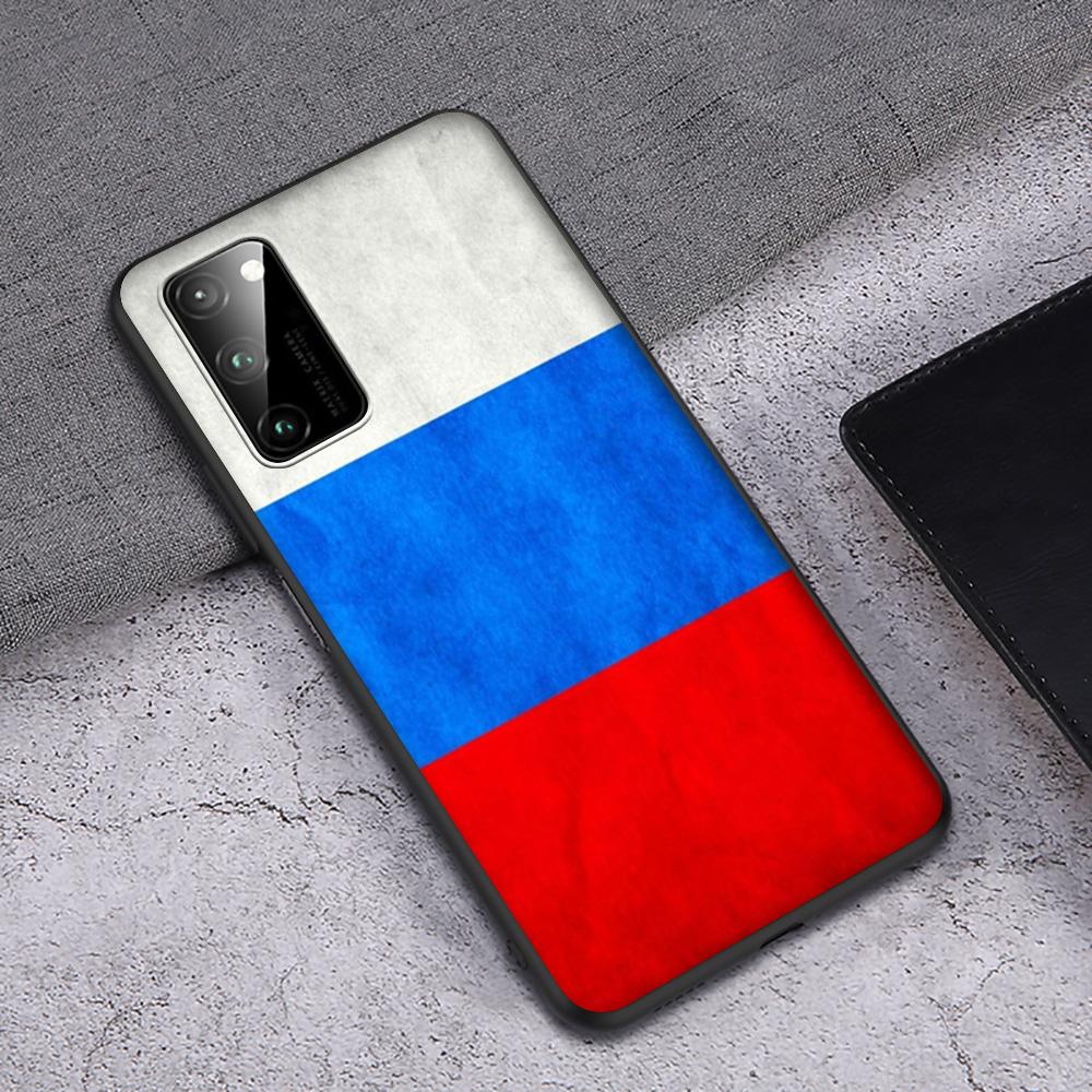 T161 Russia Flag Emblem Case for Honor Note 6A 7A 7C 7X 8 8A 8C 8X 9 9A 9X 10X 20 20S 30 Y6P Lite Pro