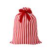 Striped Christmas Santa Sack Reusable Canvas Candy Gift Bag Large Capacity Santa Claus Christmas Gift Bag For Kids