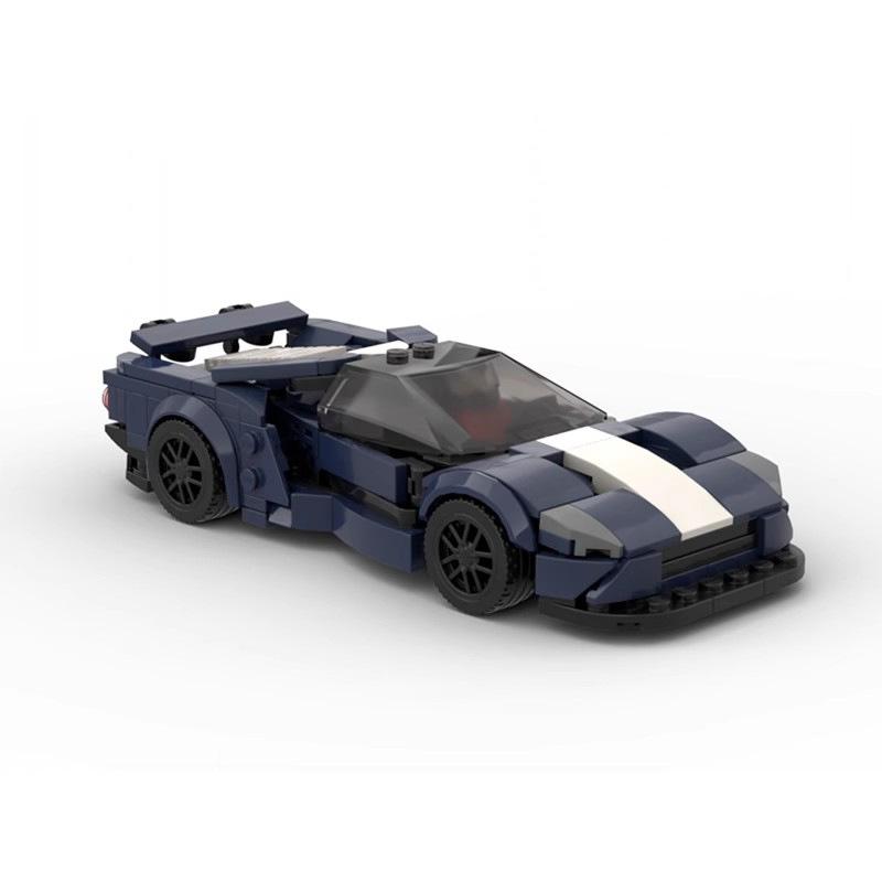 Совместимо с Строительными Блоками MOC GT Дорожный Автомобиль Спортивный Автомобиль Украшения Speed8 Сет Автомобилей в Клетку Подарок