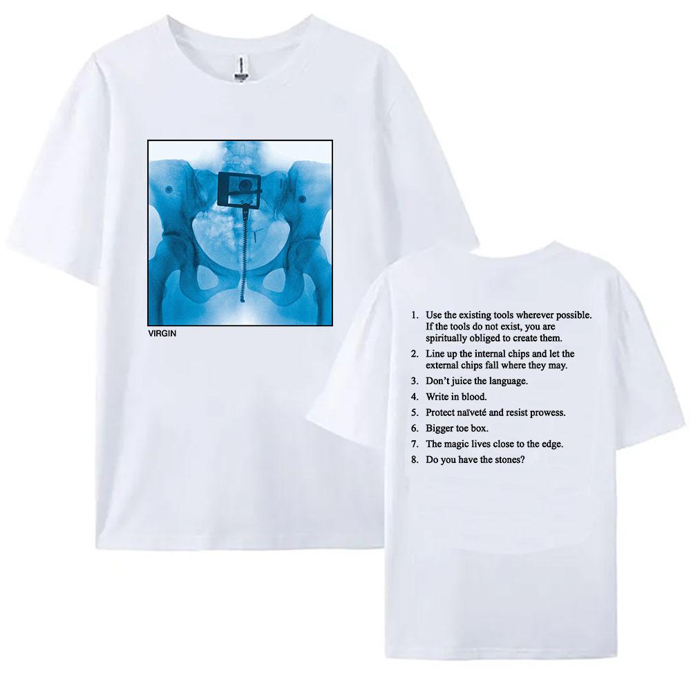 Virgin Album Printing 2025 NEW T-shirt Lorde Singer Graphic Tshirts Cotton Summer Short Sleeve T Shirt for Women Loose Fashion