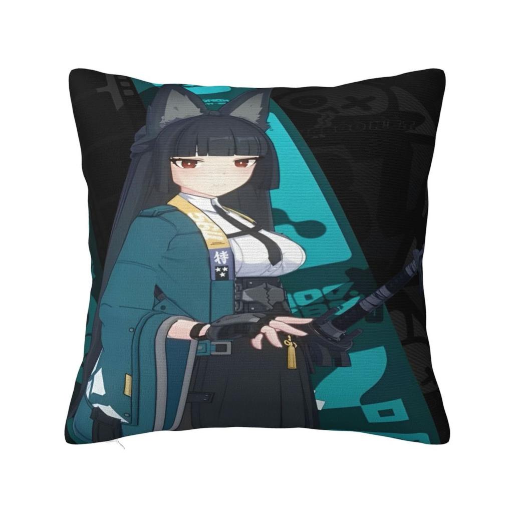 Zzz Deadly Assault Ellen Nicole Miyabi Pillowcases Cushion Cover Zenless Zone Zero Throw Pillow Cover Multiple Sizes