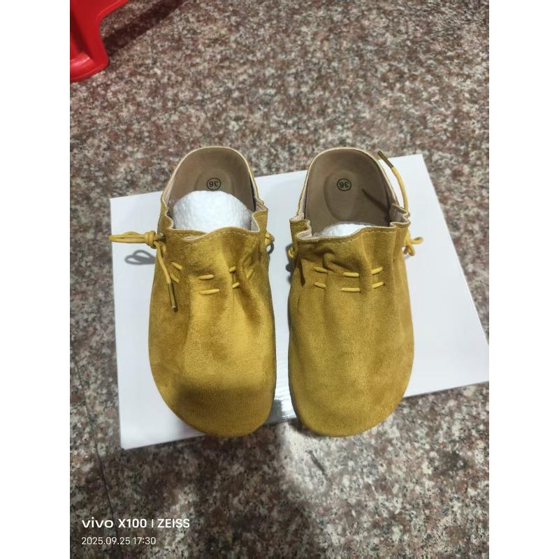 Новые ретро женские полушлепанцы на шнуровке и толстой подошве