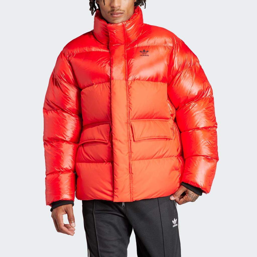 Adidas Спортивная мужская куртка-пуховик Originals 600 Fill Color Block, ярко-красная IR7132