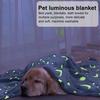 Одеяло для домашних животных, многофункциональное удобное фланелевое одеяло с светящимся лунным принтом для собак в помещении