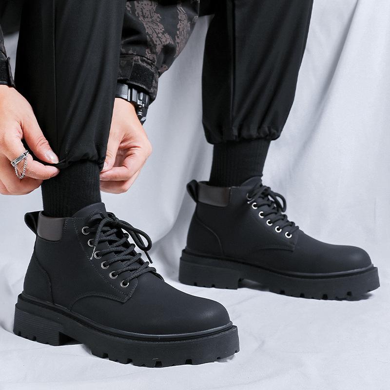 Ботинки Martin мужские средней высоты повседневные короткие ботинки в стиле ретро большие ботинки британские инструментальные ботинки 66591-R