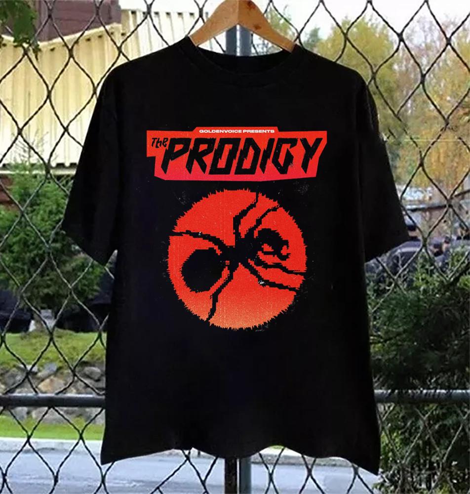 НОВИНКА Футболка с коротким рукавом The Prodigy Band 2025 в Концерте Черная Все Размеры Футболка SS42 Унисекс