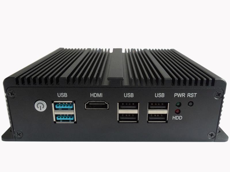 4LANS J4125 Fanless Embedded Mini Industrial PC Computer for Edge Computing IOT Gateway Support Windows10 OS