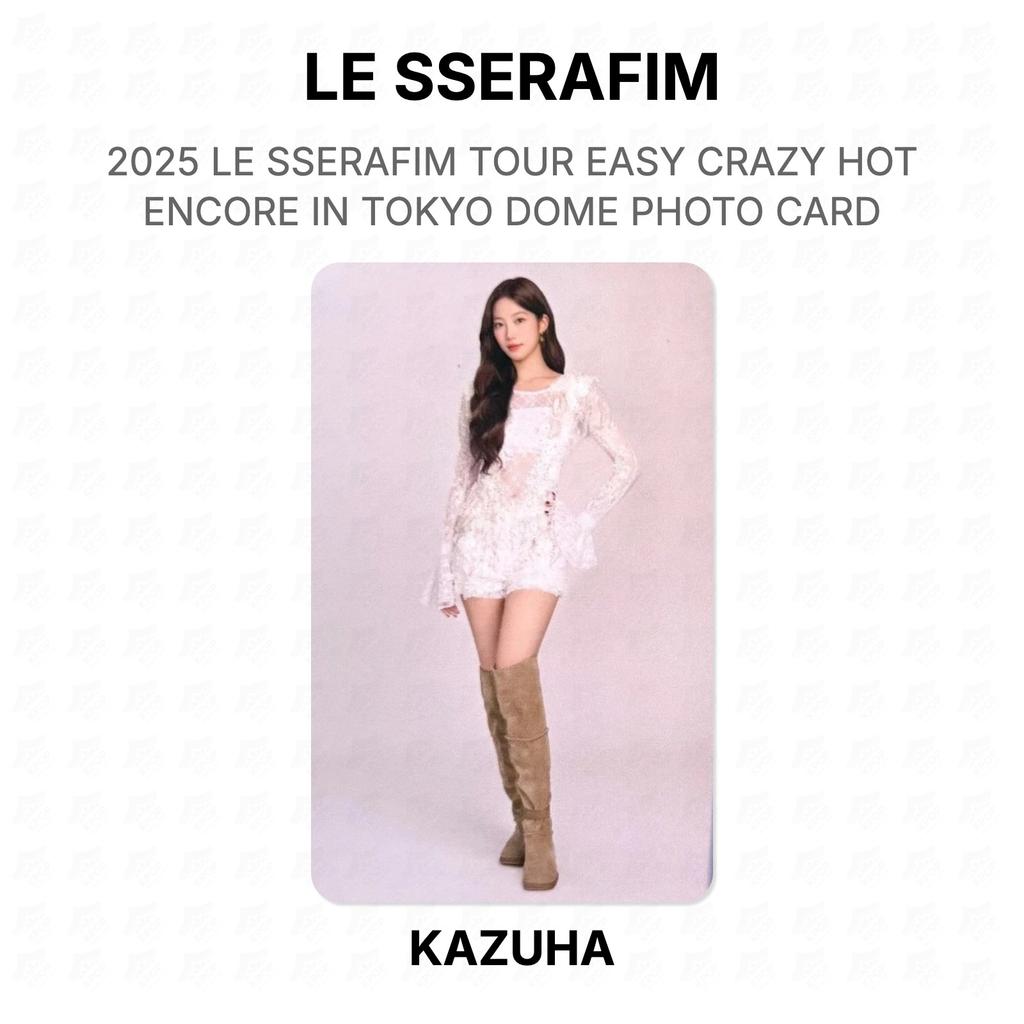 LE SSERAFIM 2025 LE SSERAFIM ТУР EASY CRAZY HOT Encore В TOKYO DOME ФОТОКАРТОЧКА Официальная фотокарточка