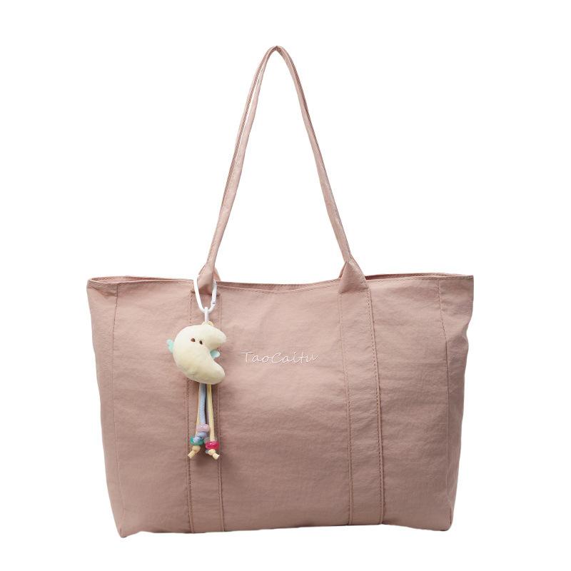 Повседневная тканевая сумка женская сумка новая простая вместительная сумка на плечо сумка-тоут для студенток