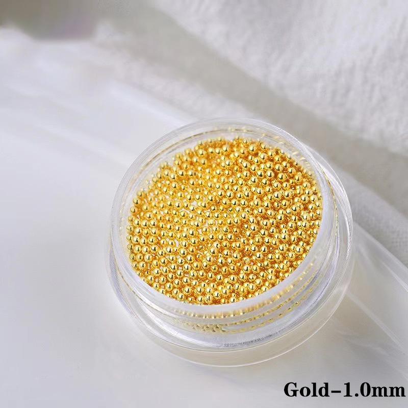 Мини-стальной шарик 0,4-1,5 мм, металлические микро-икры, сплав для дизайна ногтей, ювелирные изделия, аксессуары для маникюра, украшения «сделай сам»