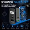 33 Вт GaN USB-зарядное устройство для мобильных телефонов QC 3.0 с вилкой US/EU/UK для быстрой зарядки