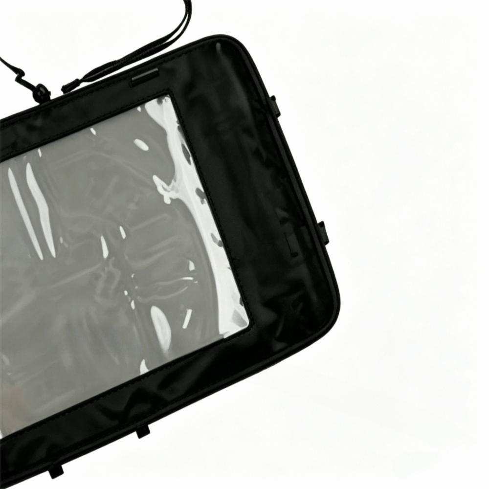 Double Zipper Map Pouch Clear Window Waterproof Pouch Portable Protective Case Hiking