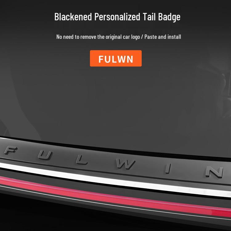 Black Warrior Badge for Chery Fengyun T9 Logo Blackout Modification - Exterior Trim Accessory