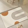Противоскользящий коврик для ванной в скандинавском стиле, впитывающий коврик для двери туалета, износостойкий коврик из диатомовой грязи