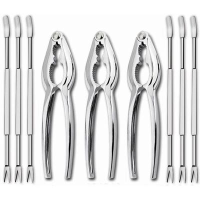 9шт. набор вилок для морепродуктов, открывалка для крабов, ножка для моллюсков, кухонные принадлежности