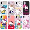 Чехол KT59 Hello Kitty Girl для Samsung A04 A14 A23 A34 A54 M23 M33 M52 M53 Realme 10 9 C30S C35 C55 VIVO Y02S Y21 Y33S Y51 X80 Pro, прозрачный чехол