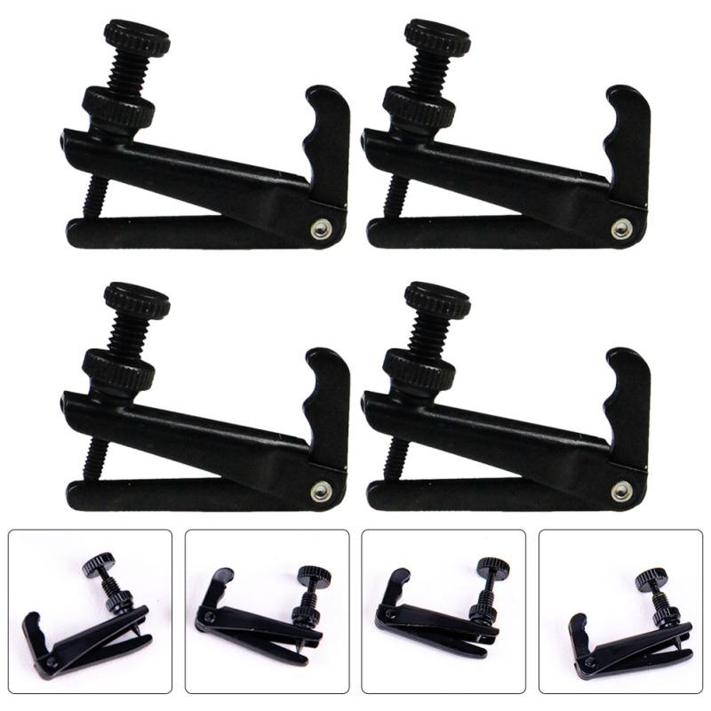 4 Pcs Violin Parts Tuner Fine Screw Full-size 3/4 4/4 Adjuster Ukele for Beginners Component Replace