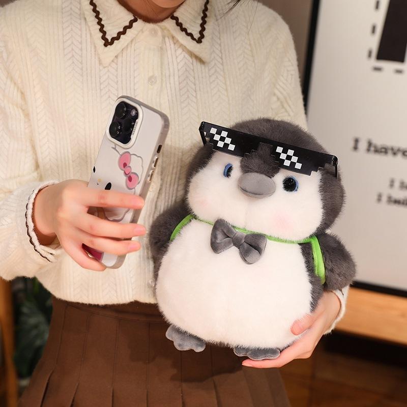 Soft Penguin Plush Stuffed Toy Cute Penguin Couple Doll Toys Plush Animals for Home Decoration for Kids Adults Birthday Gift