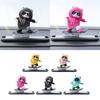 Car Interior Decorations Cute Dashboard Ornament Cartoon Skateboarding Bear Decor Car Interior Accessory Gift for Friend