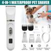 4-в-1 профессиональные машинки для стрижки домашних животных, кошек и собак, набор для груминга, аккумуляторная машинка для стрижки домашних животных, бесшумная электробритва, аксессуары для домашних животных