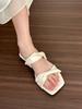 Luo Fansen Is Soft and Easy To Wear! 2025 New Pink and Purple Flat-soled Sandals Women Wear Sandals Soft-soled Shoes In Summer