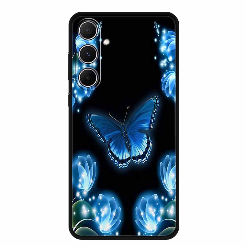Чехол для Samsung Galaxy A55 5G Животные Мягкий Силикон ТПУ Чехлы для Телефона Задняя Крышка Для SamsungA55 Волк Защитник Милая Девочка Оболочка