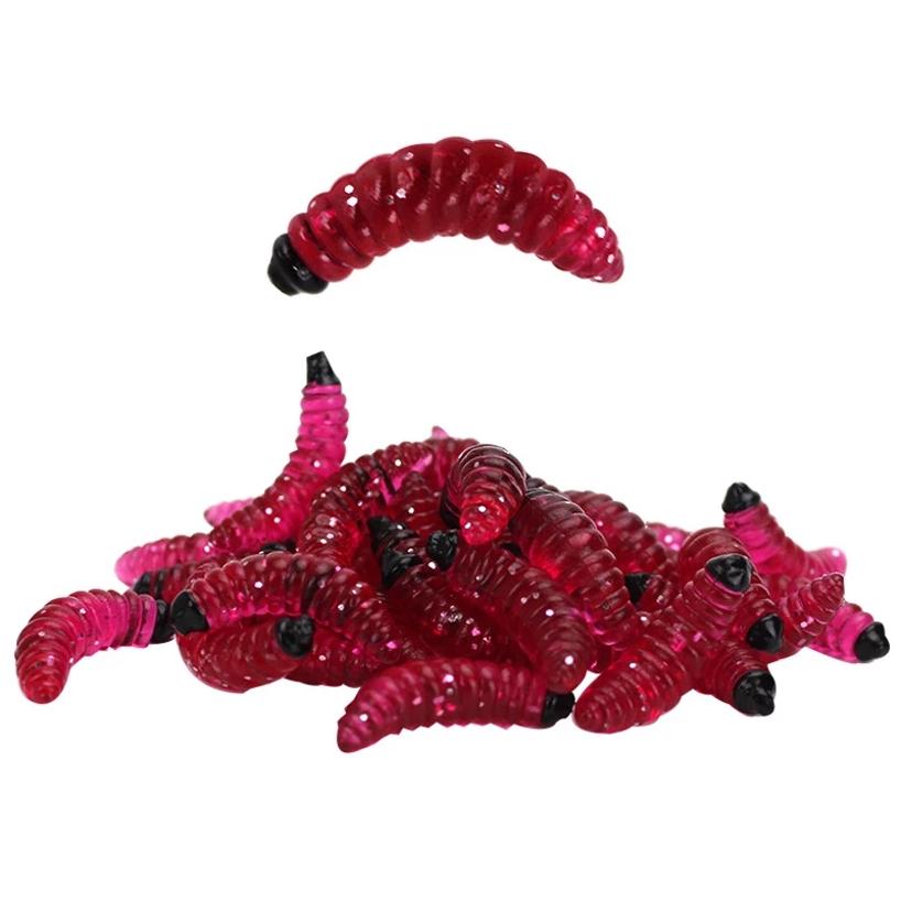 50/шт Рыболовная приманка, обмакнутая в хлебных червей, набор, червячная приманка, приманка, приманка, мягкая приманка, личиночная приманка, рыболовные снасти