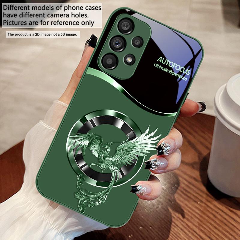 Красивый розовый феникс для Samsung S25 S25 Edge S25Ultra S8 9 S10 20 U ltra S21 Pro S22 Plus S23 FE S24 Ultra стеклянный чехол для телефона