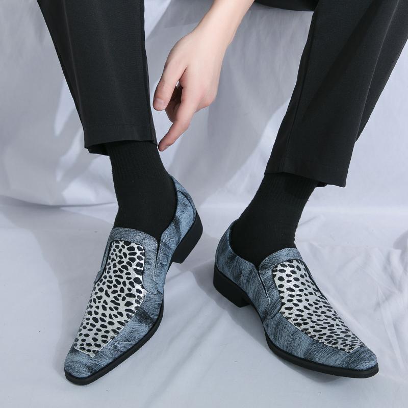 Бренд Дизайнерской Одежды Мужские Банкетные Туфли Формальные Мероприятия Мужские Деловые Туфли Костюм Офис Универсальная Мода Синие Лоферы