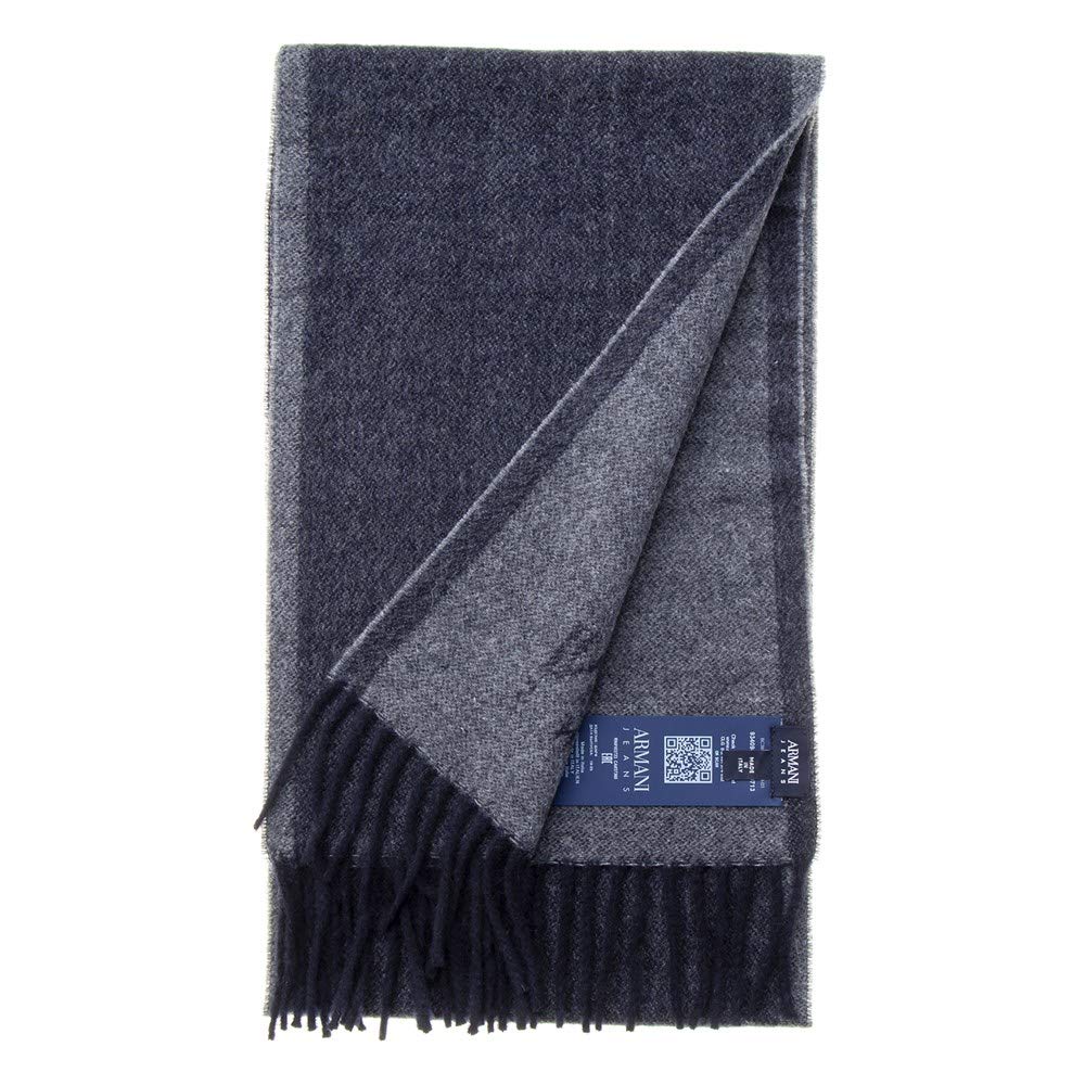 ARMANI JEANS Muffler CD713 17535 (Armani Jeans) #934098 Black/Gray [Item]