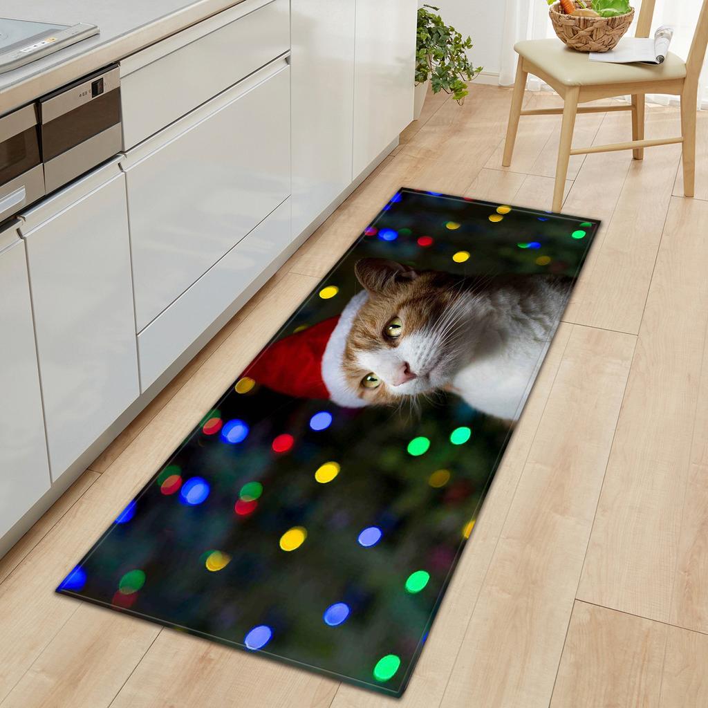 Christmas Kitchen Sand Carpet Doormat Long Floor Mat