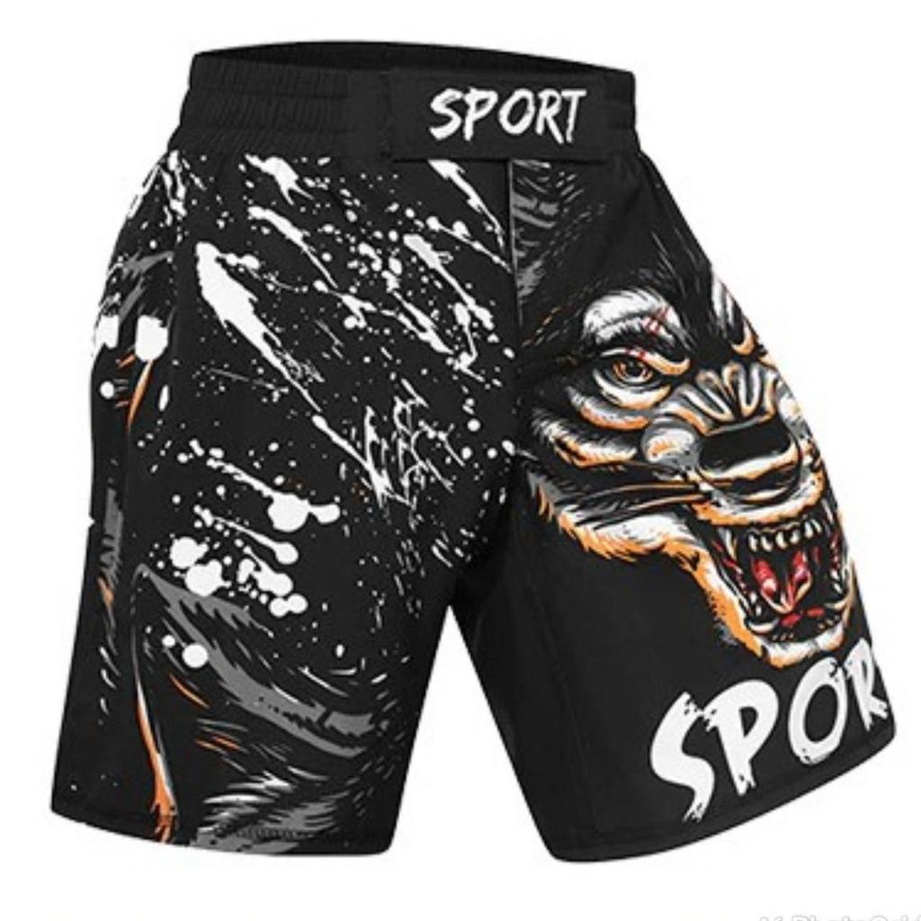 Мужские боксерские штаны с принтом, шорты для ММА, шорты для кикбоксинга, борьбы с борьбой, шорты для тайского бокса Tiger, дешевая одежда для ММА
