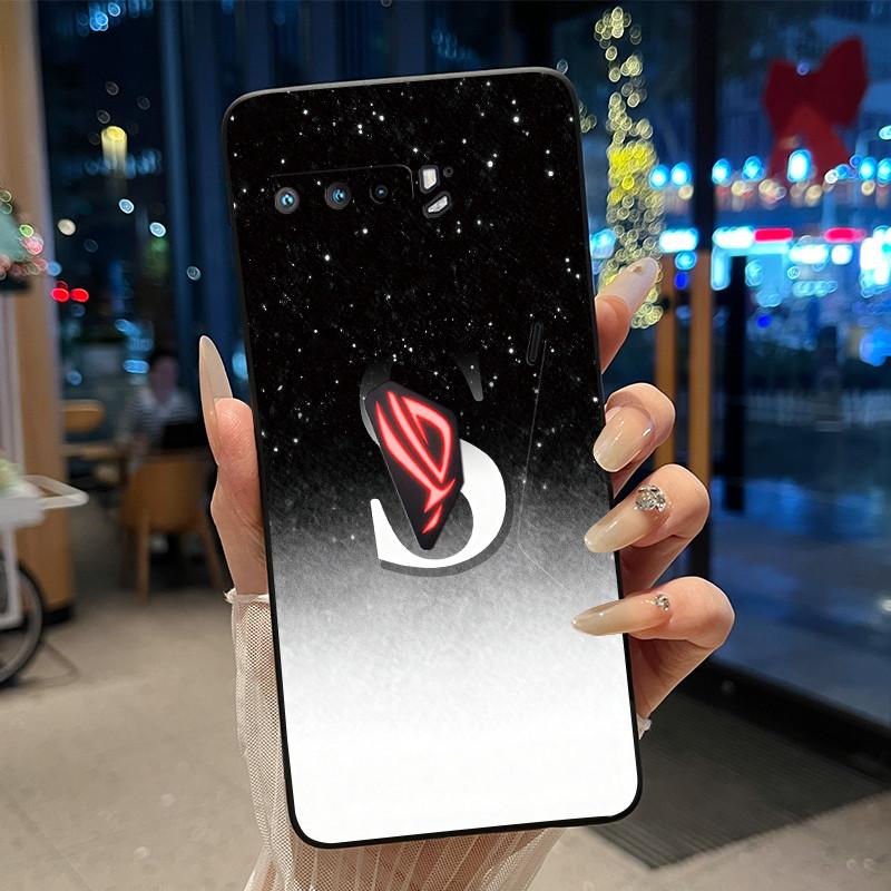 Счастливая Буква Чехол для Телефона Пары Для Asus ROG Phone 3 5G ZS661KS Ударопрочный Мягкий Черный Чехол Для Asus ROG Phone 5/5s 5G Корпус