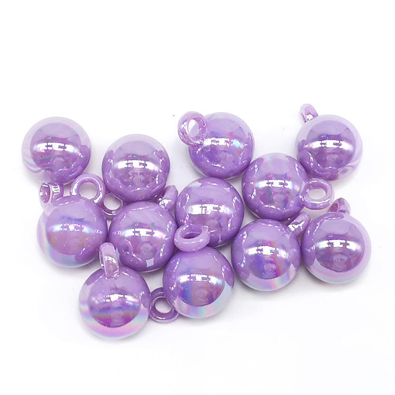 Креативный волшебный цвет, подвесной браслет с отверстием, ожерелье, акриловые серьги, изготовление аксессуаров своими руками, материал, 10 шт., бусины ручной работы, 14 мм, модный орнамент