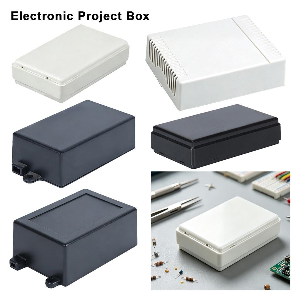 Black&White Junction Box Plastic Electric Power Supply Case DIY Housing Instrument Case