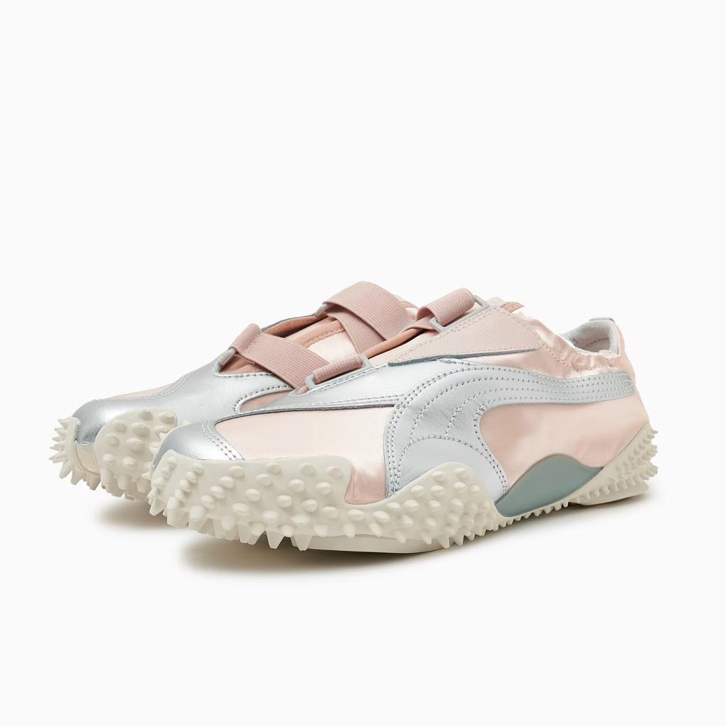 Puma Mostro Power & Grace Удобные Модные Балетки на шнуровке Скрипучие Низкие Кроссовки для тренировок Женские кроссовки Розовый 399827-01