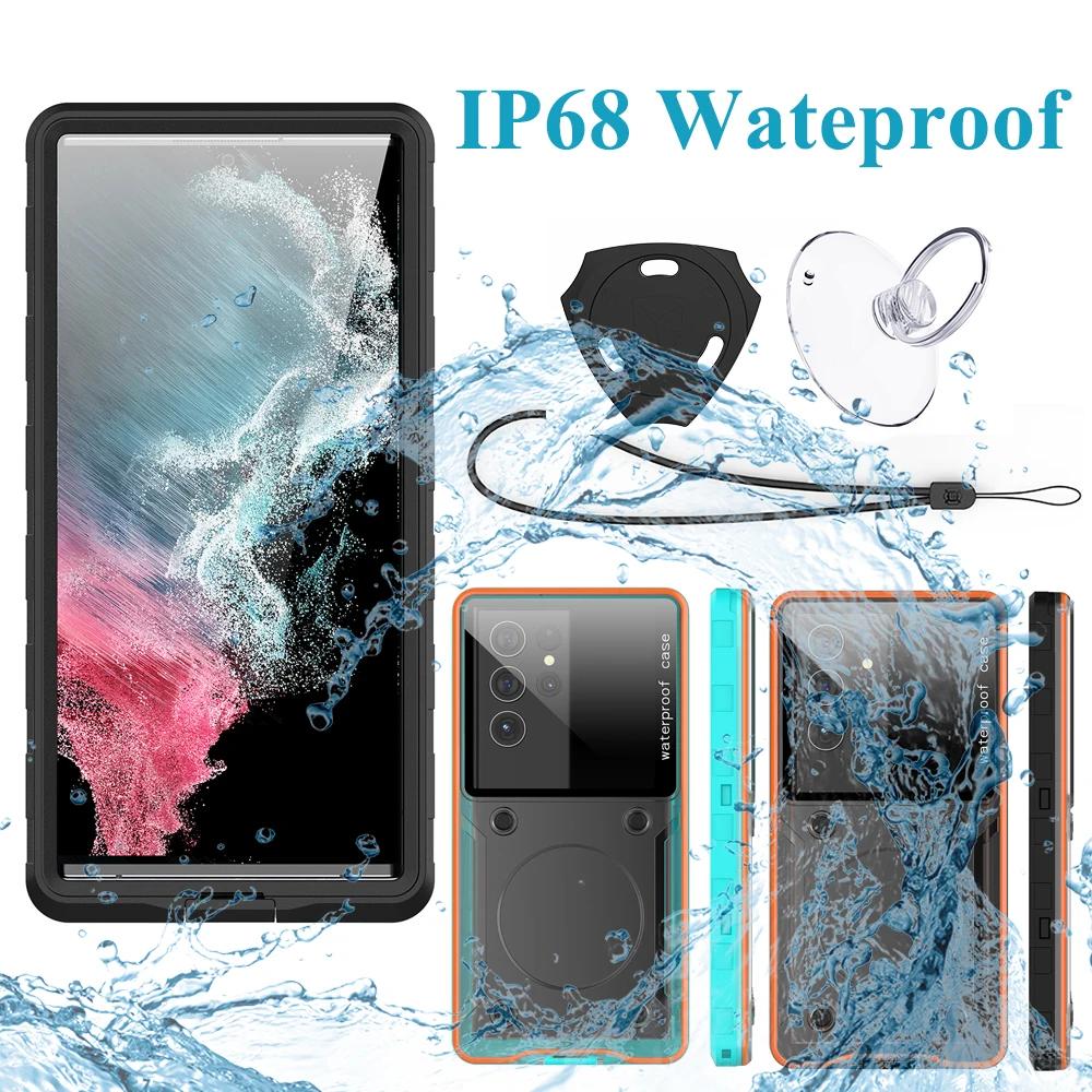 Водонепроницаемый чехол для телефона IP68 для глубоководных погружений 30M/100ft Универсальный 6,9 дюйма Чехол для плавания
