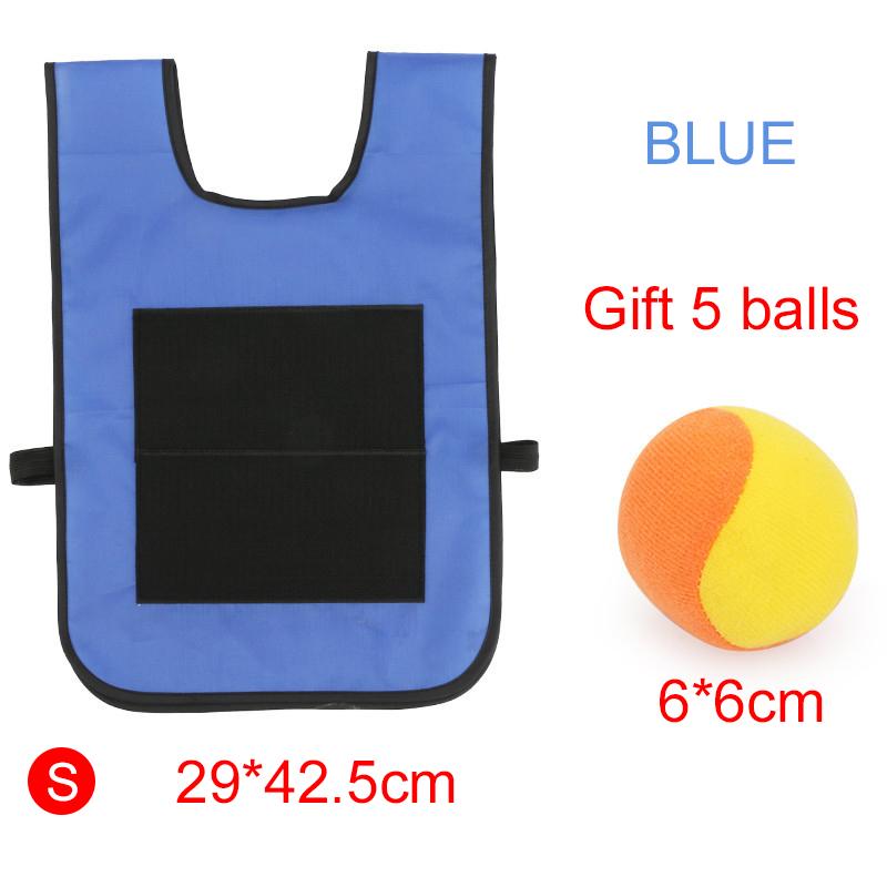 Children Sports Toys Sticky Ball Vests with Soft Balls Colorful Parent Child Exercise Outdoor Activity Game Dodgeball TMZ