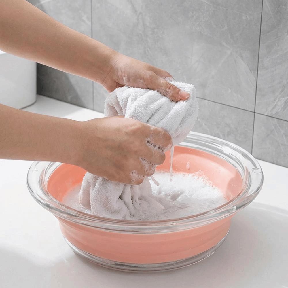Transparent Washbasin Portable Laundry Basin Multi-purpose Baby Bath Basin Dormitory