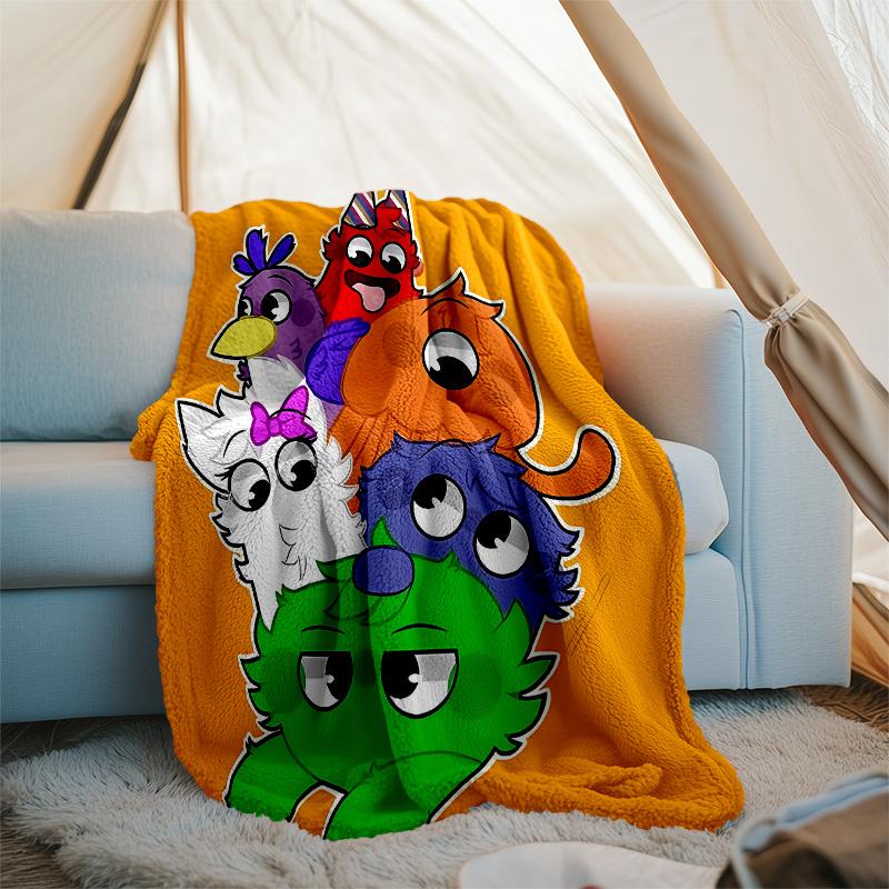 Garten of Banban printed throw blanket—lightweight,soft,warm;versatile blanket for all seasons—perfect as &air-conditioning throw,nap blanket