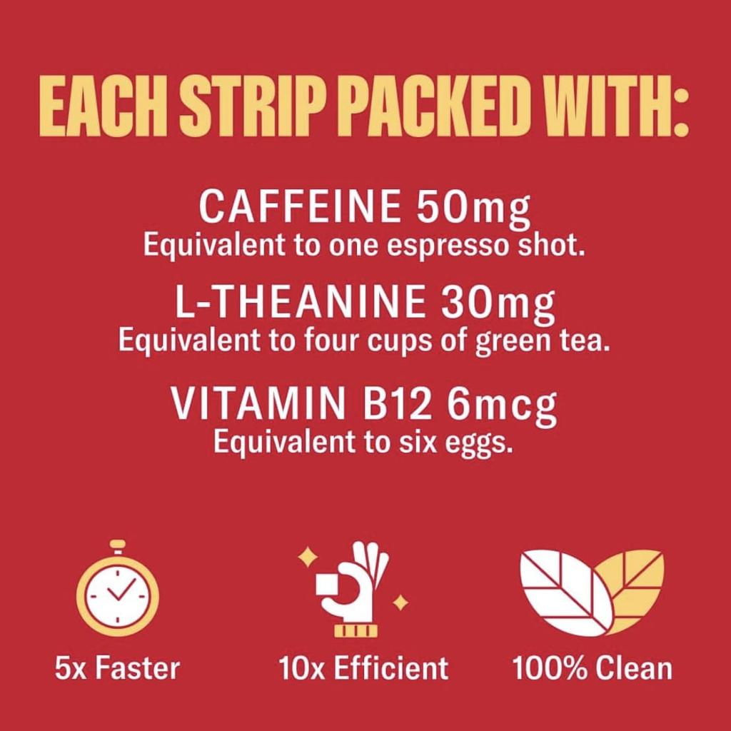 NuStrips, Energy In A Strips™, Cinnamon Vanilla, 30 Strips