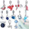 Шармы Голубой Краб Красный Лобстер Оригинальные Медные Шармы Бусины Подвеска Для Женщин Изысканные DIY Браслеты Ювелирные Изделия Подарки