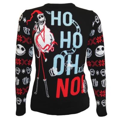 Nightmare Before Christmas Унисекс Взрослый Вязаный Свитшот Хо Хо О Нет