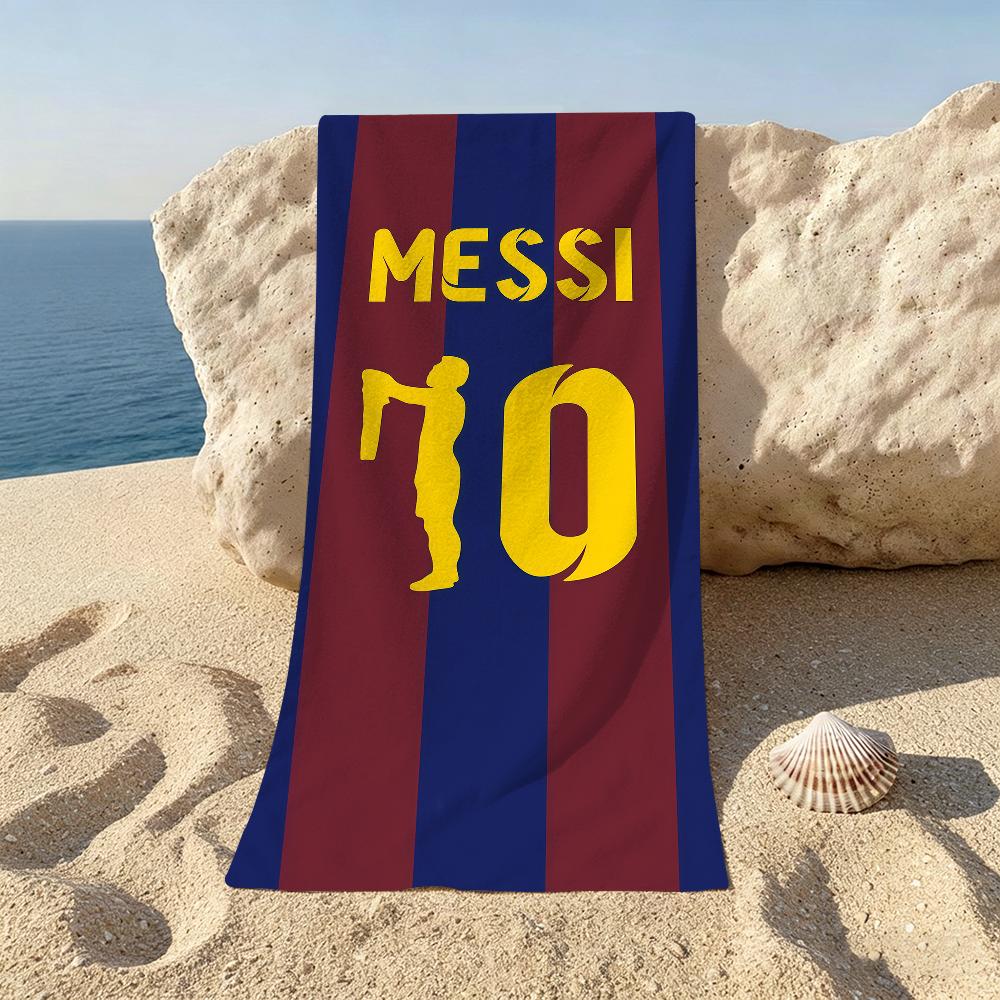 Football Ball King L-Lionel M-Messi Towel For Beaches Yoga Studios Gyms Hot Springs Swimming Pools And Picnics