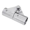Stainless Steel Rotating Joint Coupling Connector Fitting Adapter for Boat Marine Tubing Canopies Yacht Tubing Fittings