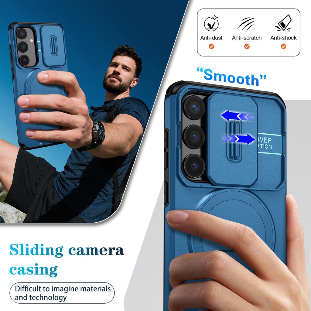 Магнитный чехол-накладка с беспроводной зарядкой для Samsung Galaxy S25 FE A17 5G S24 Ultra S25 Plus A56 A16 A36 A26 Аксессуары