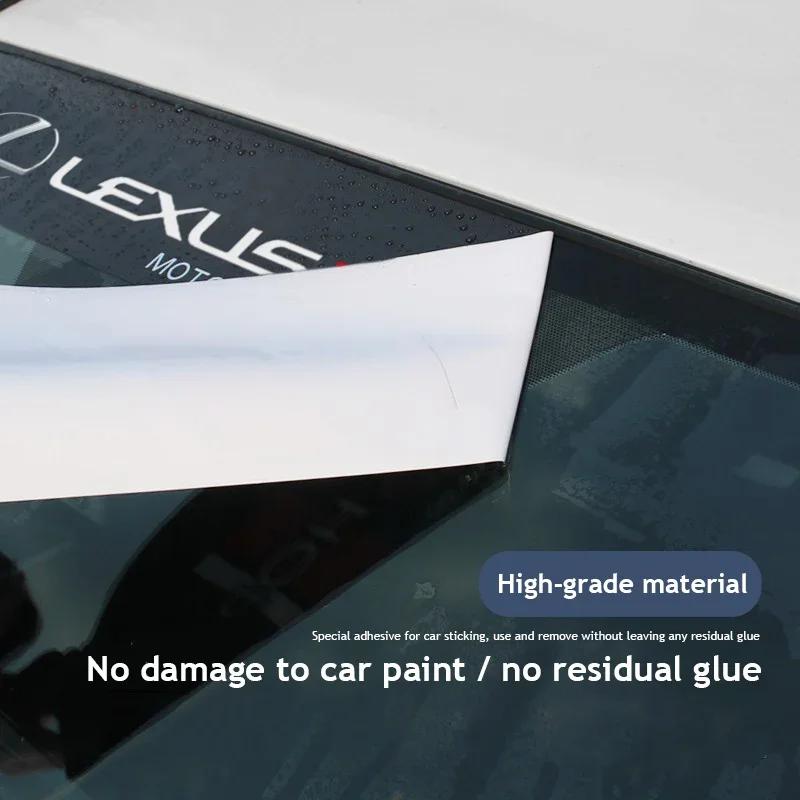 Car Styling Front Windshield Sticker Decal Decoration For Lexus ES RX NX LS UX LM LX IS300 RX350 LS500 LX600 NX260 CT200 NX350