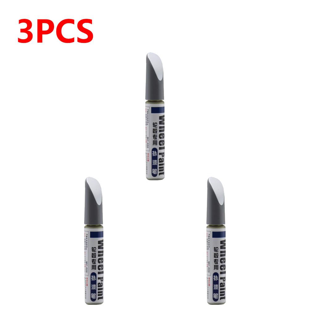 1-5pcs Car Paint Scratch Repair Pen Waterproof Auto Wheel Spoke Rim Paint Marker Pen Brush Paint Tyre Care Car Accessories